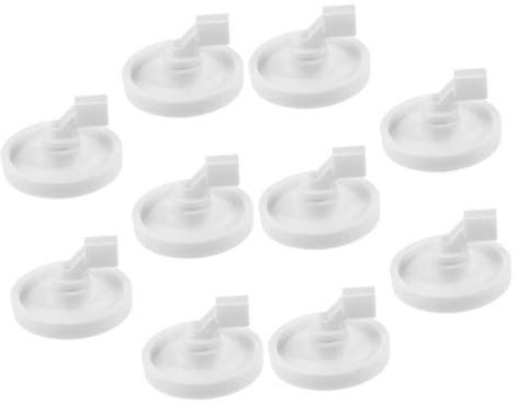 Tofficu 10pcs Replacement Rack Roller Studs for Dishwasher Plastic Wheel Kit for Repair Easy Install Appliance Supplies