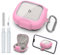 Secure Lock Case for Powerbeats Pro 2 with Phone Stand, LAKSDIURT Shockpoof Protection Cover Compatible with Beats Powerbeats Pro 2 Earbuds Clear Power Pro2 Case with Cleaner Kit & Keychain (Pink)