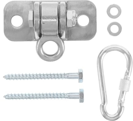 BESPORTBLE Galvanized Iron Swing Hooks Heavy Duty Ceiling Mount Bracket for Hammock Chairs and Swings Weatherproof Metal Hanging Hanger with Coating Easy Installation for Porch Playground Use