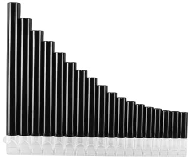 Ubric 18 Pipes Pan Flute C Key - Beginner Friendly Instrument with Improved Mouthpiece Design, Perfect for Students and Music Enthusiasts