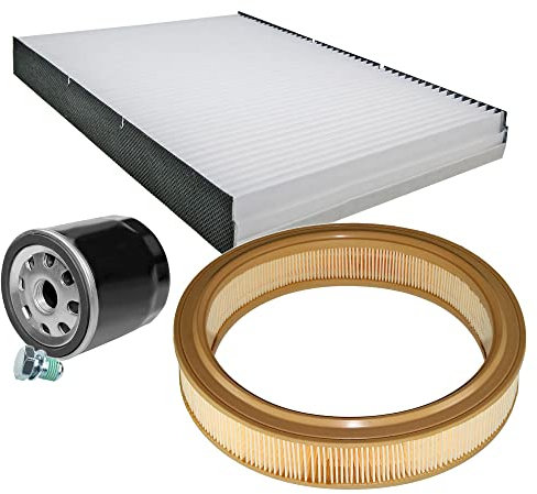 BESTPRICE Inspektionspaket Filterset mit 1x Luftfilter, 1x Innenraumfilter, 1x Ölfilter inkl. Schraube & Dichtring, Kompatibel mit SKODA OCTAVIA 1 (1U2) (1U5), VW LUPO I (6X1, 6E1), POLO