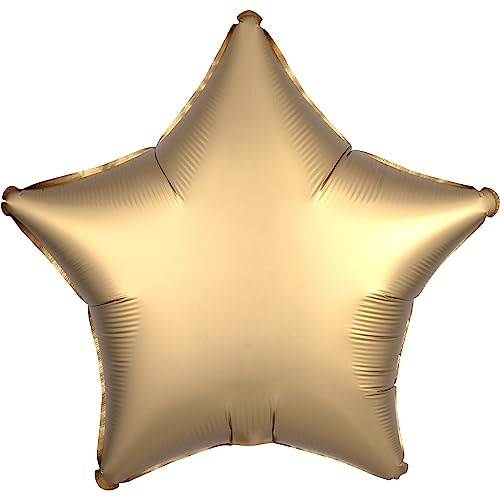Amscan Anagram 3680401 - Satin Luxe Gold Sateen Star Foil Balloon - 18 Inch