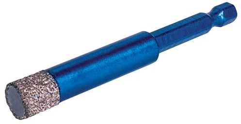 Mexco Wax filled Diamond Tile Drill Bit with Hex Fit for Drilling Porcelain, Ceramic, Stone – 12mm