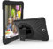 QIHANG Samsung Galaxy Tab a 9.7 Pulgadas (sm-t550/SM de T551/sm-t555) – Carcasa de Silicona, 3 Capas Heavy Duty Soft Silicona Hard Bumper Case Soporte + Correa de Mano antigolpes Carcasa Negro Negro