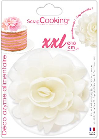 Scrapcooking Décoration Comestible, Fleur Azyme Blanche Xxl 9 G