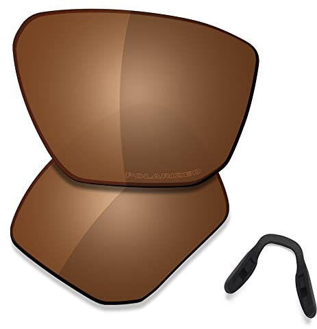 Saucer Premium Ersatzgläser für Oakley Targetline OO9397 Sonnenbrillen High Defense - Amber Brown Polarisiert