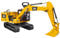 bruder 02483 - Cat Schaufelbagger - 1:16 Baustelle Baufahrzeug Löffelbagger Arbeiter bworld Baumaschine Kettenbagger