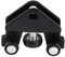 Qiilu Sliding Door Roller Guide, Metal, Black + Silver, 7.7 * 6.5cm/3.0 * 2.6in, Trafic 2000-2010