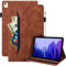 Rosbtib Custodia iPad 9/8/7 (10.2 Pollici, 2021/2020/2019, 9/8/7 Generazione),Folio Cover Business Pelle al Tatto Multi-angli Stand Case con Slot per Schede per iPad 10.2/ Air 3/ Pro 10.5, Marrone