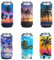 Kuiaobaty Hawaiian Palm Tree Print Soft Can Sleeves 6 Pack Neoprene Insulator Can Cooler Sleeve Bottle Can Holder Party Supplies for Birthday,Holiday Party Decorative