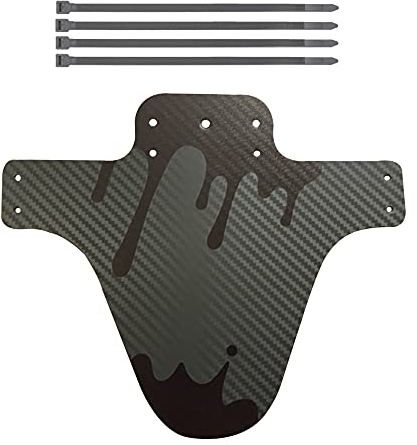Hallenwerk 1x Stück Mud Guard Fahrrad Spritzschutz Kotflügel Flexibles Schutzblech Schützt vor Schlamm und Schmutz Farbe: (SCHWARZ)