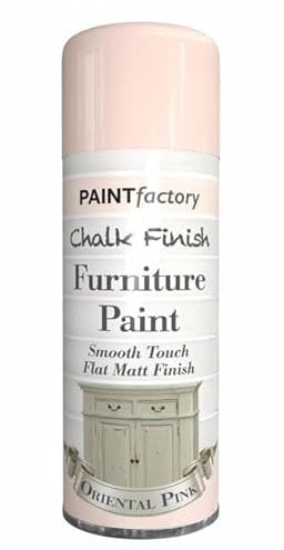 Classic Signature - 1 x Chalk Finish Oriental Pink Spray Paint 400ml - Aerosol Furniture Spray Paint Smooth Touch Matt FinishHome and Office
