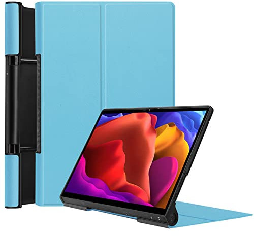 INSOLKIDON Compatibile con Lenovo Yoga Tab 13 YT-K606F/Yoga Pad Pro Tablet Custodia protettiva in pelle Supporto sottile Custodia protettiva in pelle Custodia protettiva (Blu)