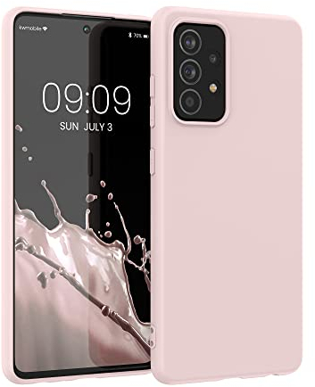 kwmobile Hülle kompatibel mit Samsung Galaxy A52 / A52 5G / A52s 5G Hülle - weiches TPU Silikon Case - Cover geeignet für kabelloses Laden - Coconut Swirl
