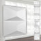 HEXIM 3D Wandpaneele, PVC Kunststoff weiß - Pyramiden Design Paneele 50x50cm Wandverkleidung (3QM HD028) kleben Wandverkleidung Akustik