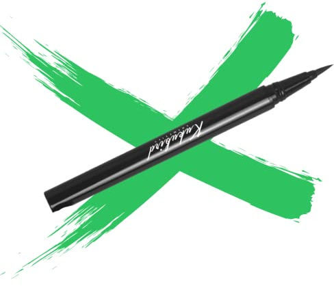 kukubird Wasserfester flüssiger Eyeliner, hält den ganzen Tag über Make-up mit feiner Pinselspitze, dauerhaftes Satin-Finish, wischfest und übertragungsbeständig-Wicked