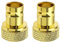Be In Your Mind 2 adaptadores coaxiales BNC Hembra a SMA Macho BNC a SMA Conector coaxial convertidor de latón Chapado en Oro para Cable coaxial, cámaras de vigilancia, Radio WiFi