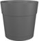 Artevasi Capri Wide Pot, Riserva d'acqua, Vaso in plastica, Antracite, 30 cm