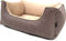 Lebon - Hundebett Louis Plus - 3 Größen - 80cm, 100cm und 120cm - Orthopädisch - Hochwertig und Made in EU - 3 Farben - 3 Größen - Kuschlweich - Hoher Rand - Waschbar - Bester Liegekomfort (L, Braun)