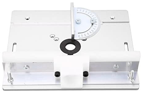 Metal Router Lift System Kit, Precison Woodworking Tools, Aluminum Woodworking Insert Base Plate for Router Table Saw, for Router Plates and Lift Systems (Silver)