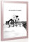 Cadre photo rose avec verre antireflet - Dimensions de l'image : 33 x 98 cm - Largeur de la barre : 30 mm