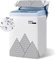 Odot Housse Machine a Laver Chargement par Le Haut, Couvre-Machine Protecteur Anti-Poussière Couverture pour Machine Lave-Linge et Sèche-Linge (Blanc,Capacité XS 2-4.2kg)