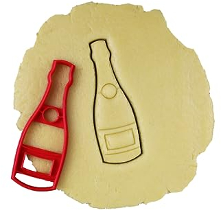 3DKOUPE - Ausstechform Champagnerflasche – Thema Neujahr