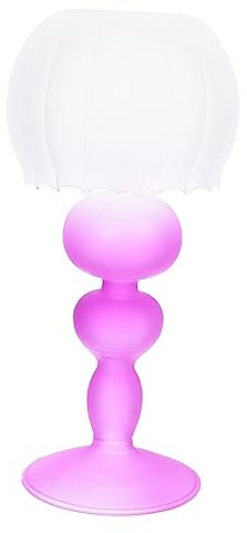 Warmhm Leuchter Stumpenkerzenhalter Aus Glas Kerzenständer Weihnachtskerzenhalter Retro-aromabrennerhalter Kerzenhalter Beleuchten Votiv-teelichthalter Altes Glas Tablett Violett Jahrgang