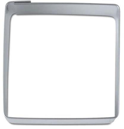 Ausstecher Quadrat Keksausstecher Plätzchenform, ca. 4.5 cm, Edelstahl, rostfrei