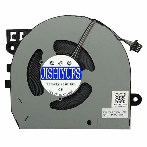 JISHIYUFS nuevo ventilador de refrigeración de CPU para portátil Dell Latitude 13 5320 0CJCNP CJCNP EG50040S1-CM30-S9A DC5V 0.38A ventilador de 4 pines