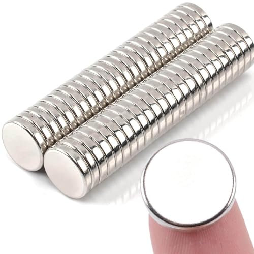 15x3mm Starke Magnete, 40 Stück Neodym Magnete Extra Stark Rund, Kleine Magnete Stark für Magnettafel, Silber Magnet Set für Whiteboard, Handwerk, Kühlschrankmagnete, Magneten Starker Halt
