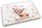 Textil Tischset mit Name/Gummirückseite/Platzdeckchen Platzset/personalisiert (Reh)
