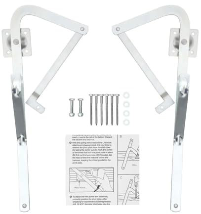 Dachbodenleiter, Linker Rechter Scharnierarm, Scharnierarm aus Verzinktem Stahl, Ersatz für Mk5 WU2210 W2208 W2210