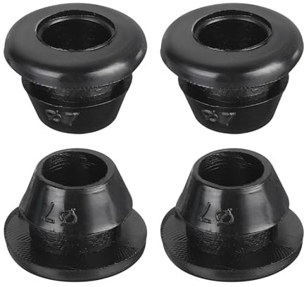 QUARKZMAN 20pcs Pasacables de Goma, Anillo de Ojal 8x5mm (Montaje Diámetro*ID) Tapones Goma Arandelas para Proteger Alambre, Enchufe Cortafuegos, Protección de Cables, Negro