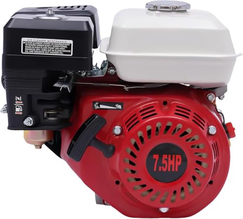 Motore a benzina a 4 tempi, 7,5 CV, 5100 W, Go Kart con motore a benzina da 212 cc, serbatoio carburante da 3,6 l, sistema di raffreddamento per compressori go-karts idropulitrice