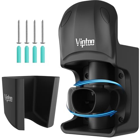 VIPTOO Upgrade Charger Holder Wall Mount for Tesla, Charging Cable Holder with 180° Rotation for Model 3/Y/S/X, Charging Cable Organizer for Tesla, Unique Sports Car Design (DD304)