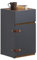 SoBuy Table de Chevet Bout de Canapé Table de Nuit Table d'Appoint Table Basse avec 1 Tiroir et 1 Porte pour Salon, Chambre ou Bureau, 30x30x56 cm - Gris, FBT146-DG