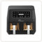 Friteuse diététique - LITTLE BALANCE - 8765 - Crousty light duo - 9 L - 2460 W - 9 programmes - Noir