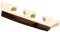1 chevalet de banjo à 6 cordes en ébène et en érable pour banjo à 6 cordes