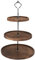 Tortenständer 3 Etagen Holz Servierständer mit Metallgriff Cupcake Ständer Kuchenständer Halter Turm Kuchenplatte Obst Kekse Süßigkeiten Etagere für Hochzeits Geburtstag Nachmittagstee Party
