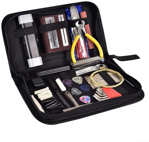 Reparatur-Set für E-Gitarren, 72-teilig, Wartungswerkzeuge für Gitarren, Bässe und Ukulelen