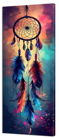 Diamond Painting Erwachsene Groß XXL 250x100cm,5D Diamond Painting Feder Diamant Paintings Bilder Traumfänger Diamonds Crystal Art,DIY Full Drill Diamant Malerei Stickerei Set,Deko Wohnzimmer R1-1054