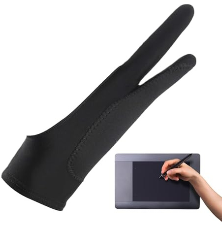 Handschuhe zum Zeichnen, Anti-Touch-Kunsthandschuhe, atmungsaktive Handschuhe zum Malen, Skizzieren und Zeichnen, ideal für Grafik-Tablets, digitale Bildschirme, Monitore und Skizzenpapier