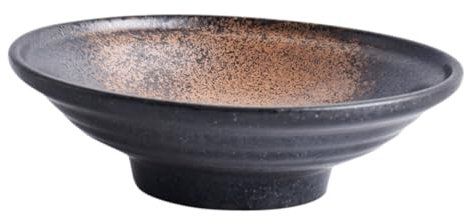 ULTECHNOVO 1pezzi Ciotola in Ceramica per Insalata Frutta e Zuppe Ciotola per Noodle in Stile Giapponese Pratica e Versatile per Casa