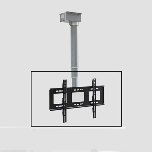 MYUYEE Motorisierte TV-Halterung mit Fernbedienung höhenverstellbar elektrischer TV-Lift Decken-TV-Halterung für 26- bis 70-Zoll-Low-Profile-Fernseher 2,Eine Farbe - 90 cm