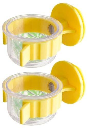 LLINthy 2pcs Vogelkäfig Wasserschalen Mit Klammern Stabile Fütterungstassen Für Cockatiels Sachpschnitte Maakawen Fink