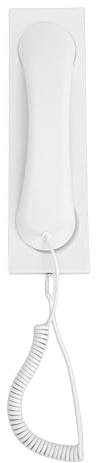 Tangxi Retro-Telefonhörer, rutschfeste Basis aus ABS-Silikon mit Typ-C-Schnittstelle, Kristallklarer Klang, Rauschunterdrückung, Plug-Play, für Telefone, Tablets, Laptops (White)