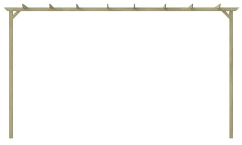 Lumanois Pergola da Giardino Legno di Pino Impregnato 360x200x60 cm, Casa e Giardino,Prato e Giardino,Vita all'aperto,Strutture da Esterno,Archi, tralicci e pergole, 28.4kg-44924