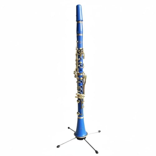 KiBcsLic B-Klarinette bunte Farben farbige Klarinette inklusive Koffer Schülerklarinette für Musikunterricht, Schulband, See-Blau