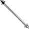 Monster Piercing Solide Titan G23 14 Gauge (1,6 MM) - 28MM Länge gerader Barbell mit 6MM Konus Industrial Piercing